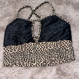 Leopard Print Sports Bra